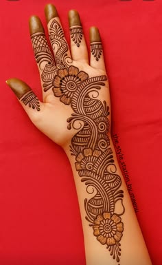 simple arabic mehndi design