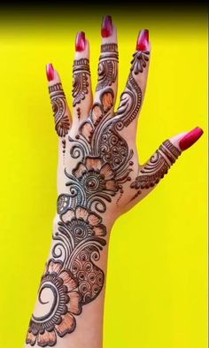 simple arabic mehndi design
