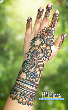 simple arabic mehndi design