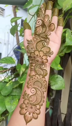simple arabic mehndi design