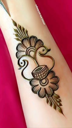 simple arabic mehndi design