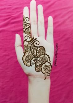 simple arabic mehndi design