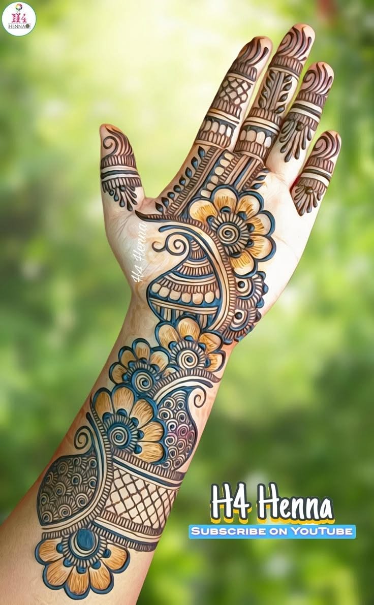 simple arabic mehndi design