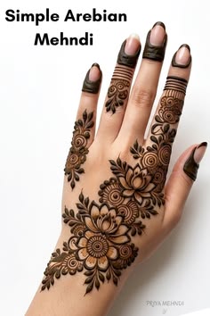 stylish stylish back hand mehndi design