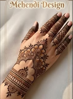 stylish stylish back hand mehndi design