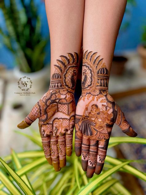 stylish teej mehndi designs
