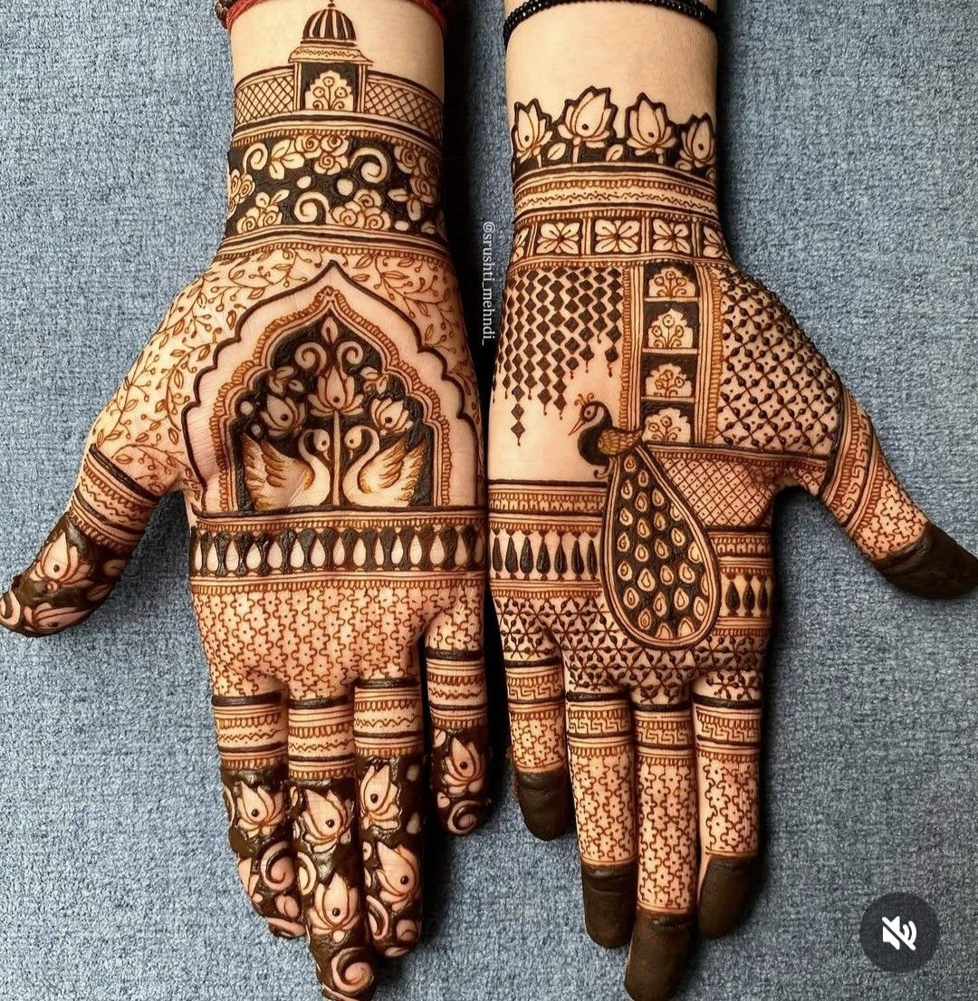 stylish teej mehndi designs