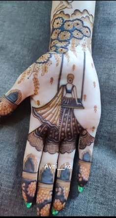 stylish teej mehndi designs